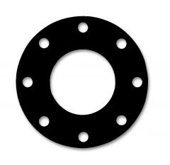 (PACK OF 2) 1/8" Neoprene Rubber Gasket, Full Face, for 8"-150# Flanges