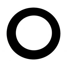 (PACK OF 10) 1/8" Neoprene Rubber Gasket, Ring-Style, for 6"-150# Flanges