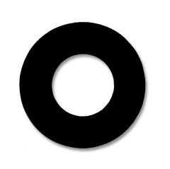 (PACK OF 50) 1/8" Neoprene Rubber Gasket, Ring-Style, for 1-1/2"-150# Flanges