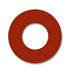 (PACK OF 50) 1/8" Red SBR Rubber Gasket, Ring-Style, for 3/4"-150# Flanges